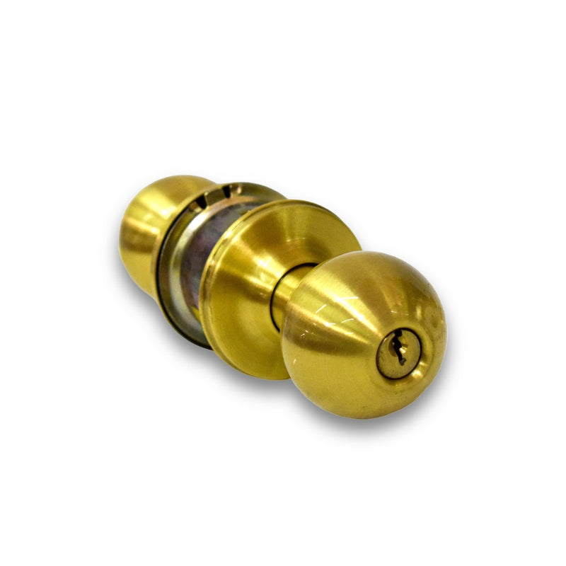 Cerradura Orbit para Puerta Principal - Dorada Brillante