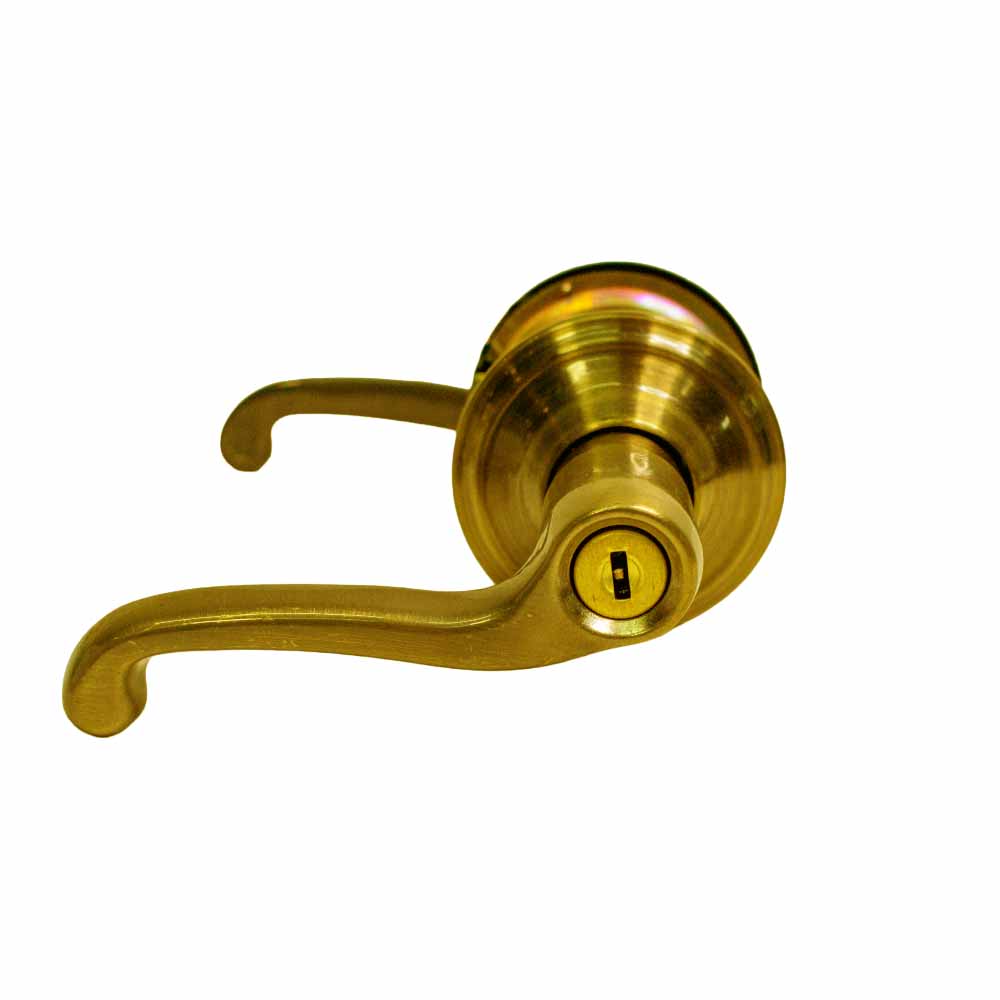 Cerradura para Baño y Recamara Mod. Flair - Baño Izq. Dorada