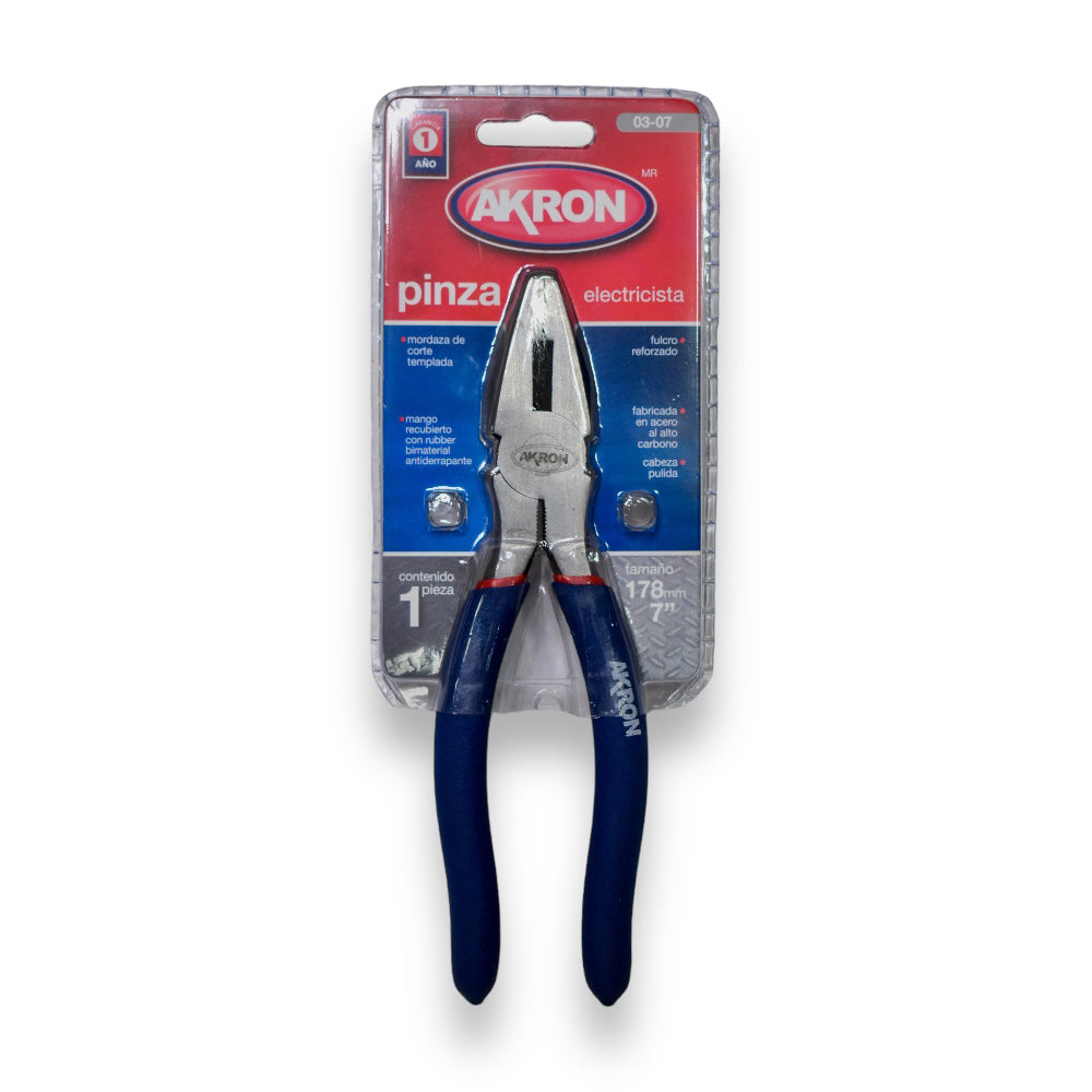 Pinza de Electricista Profesional 7", 8" y 10" - 7"