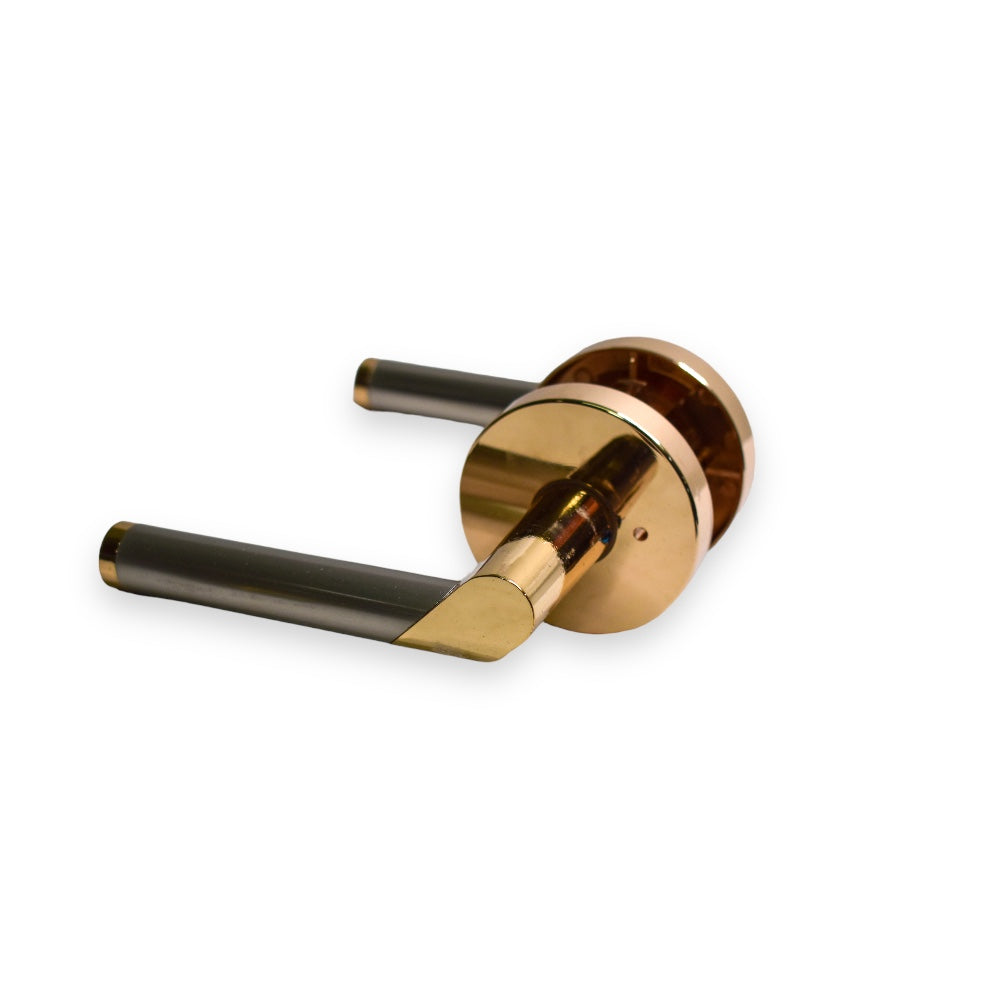 Cerradura de Manija para Baño Mod. Belaggio - Dorado Brillante