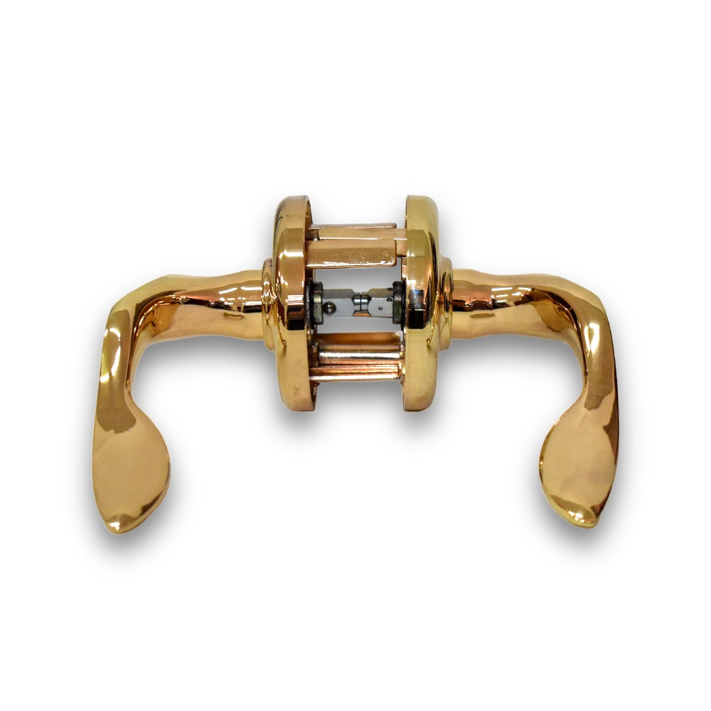 Cerradura de Manija Venecian para Baño o Recámara - Dorada