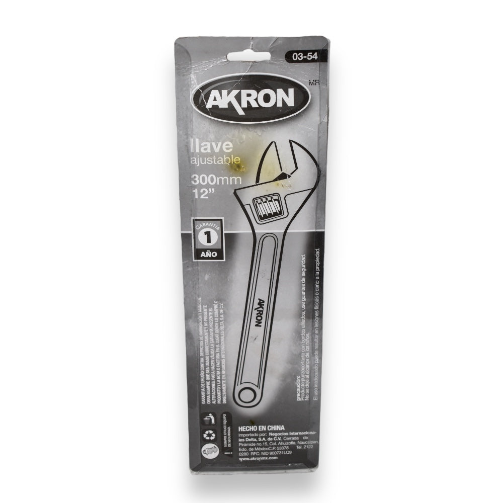 Llave Ajustable Cromada 6" y 12" - 12 pulgadas