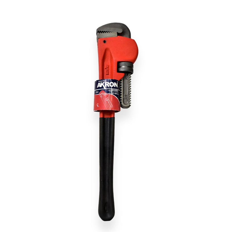 Llave Para Tubo Stilson Akron | 18 pulgadas | 03-68 rojo y negro