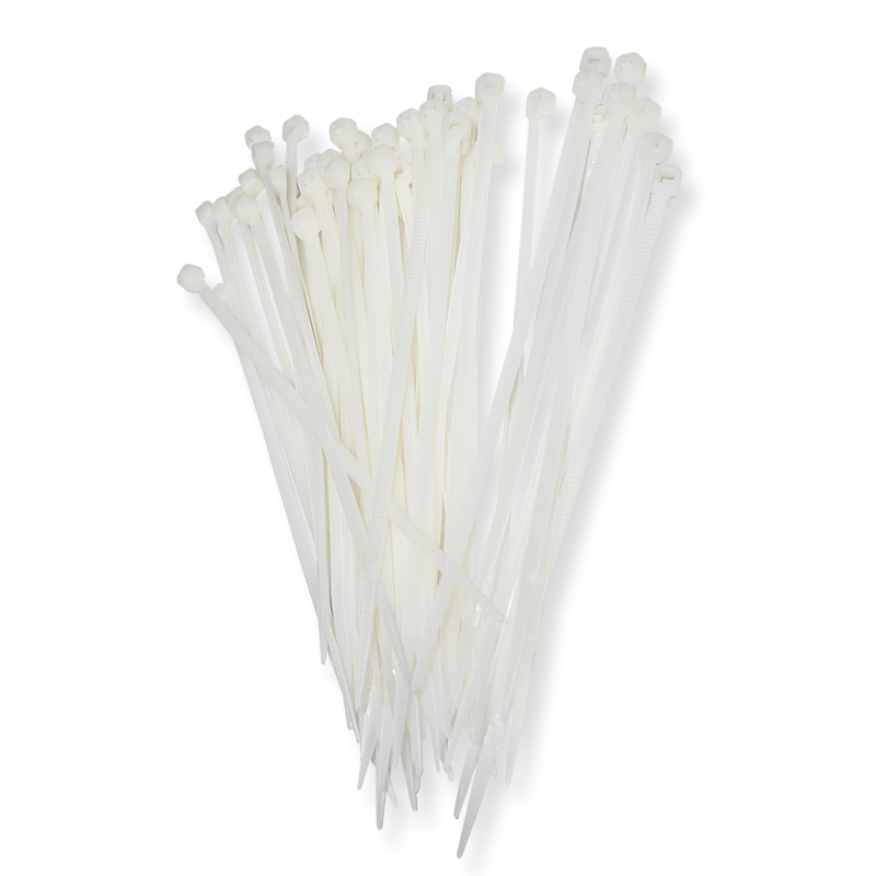 Cinchos de Plástico 4.6 mm, Color Blanco, 50 Pzs - 4.6 x 300 mm