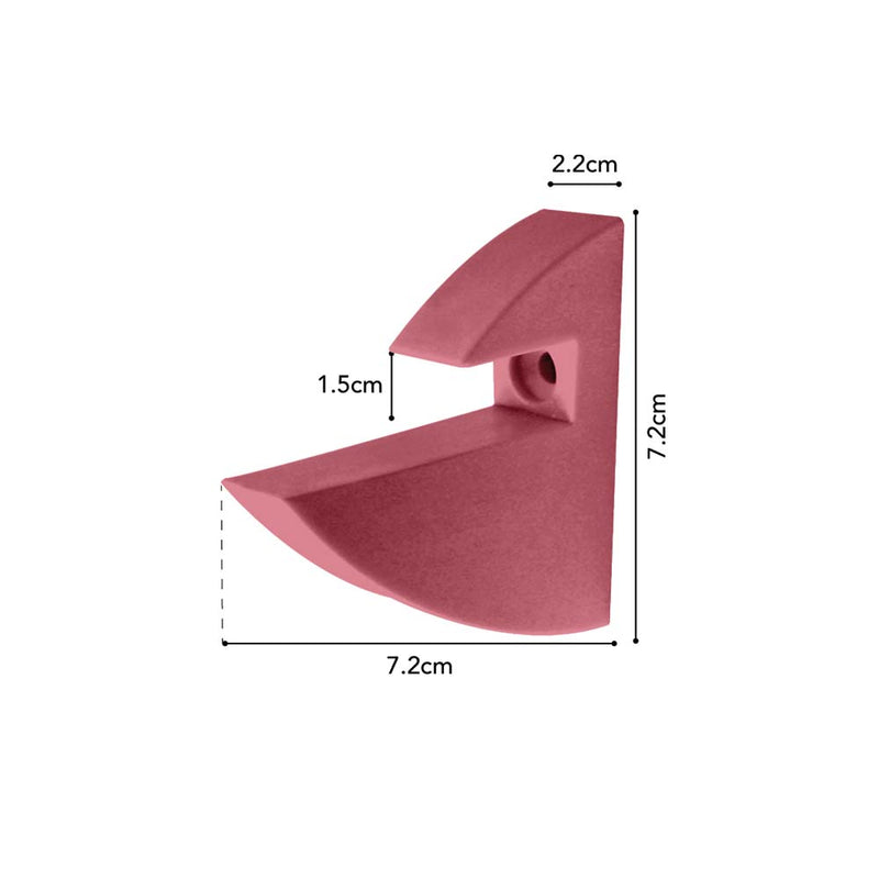 Soporte Concept 20kg 7.2x2.2x7.2 cm (Par) - Rosa
