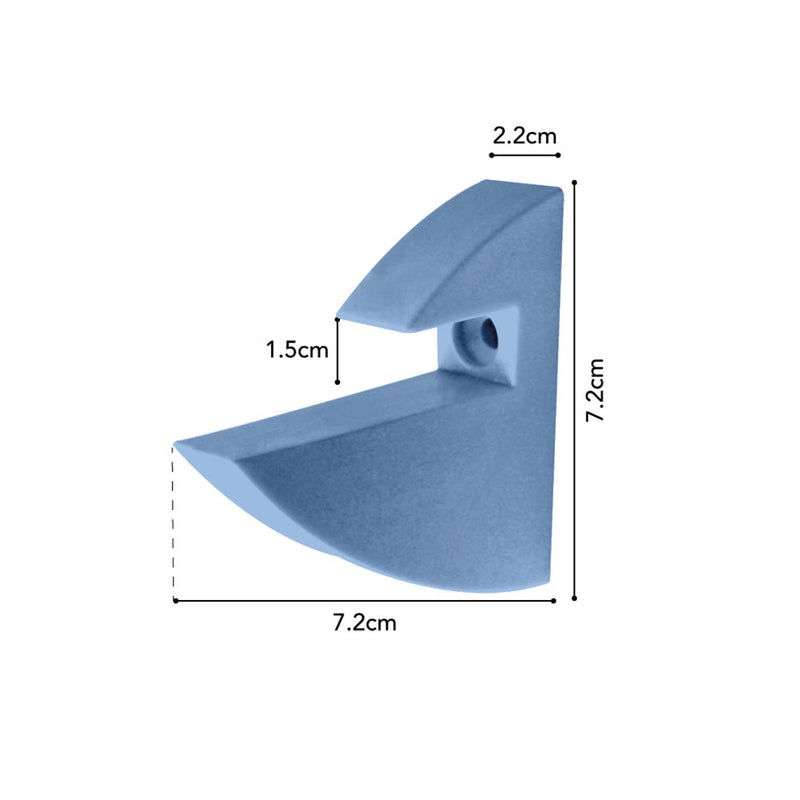 Soporte Concept 20kg 7.2x2.2x7.2 cm (Par) - Azul