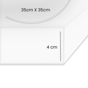 Repisa Esquinera Tendenza 4 Prat-k, 4x35x35cm