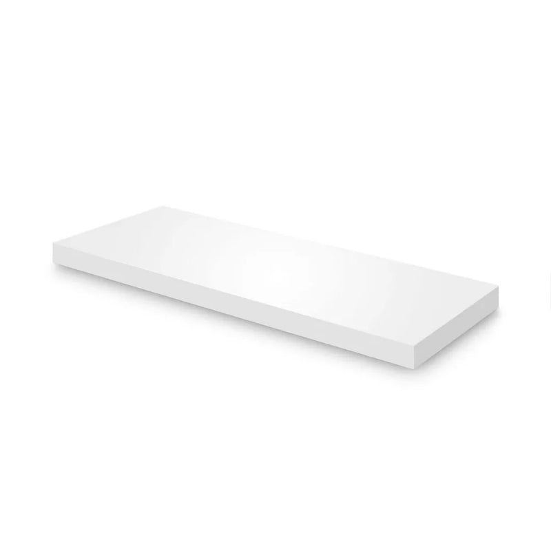 Repisa Recta Tendenza de 4x25 Color Tabaco y Blanco - 100 cm-Blanco