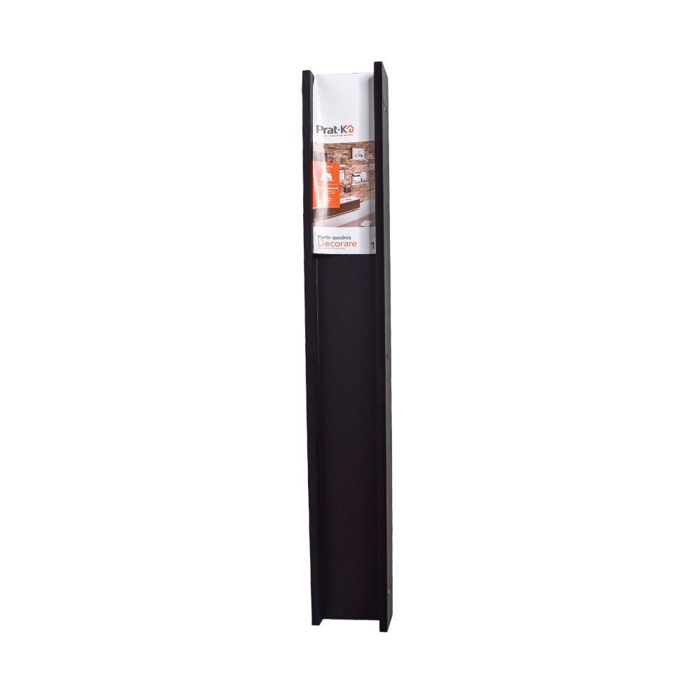 Repisa Recta Portaretratos Color Blanco, Negro - 2x90-Negro