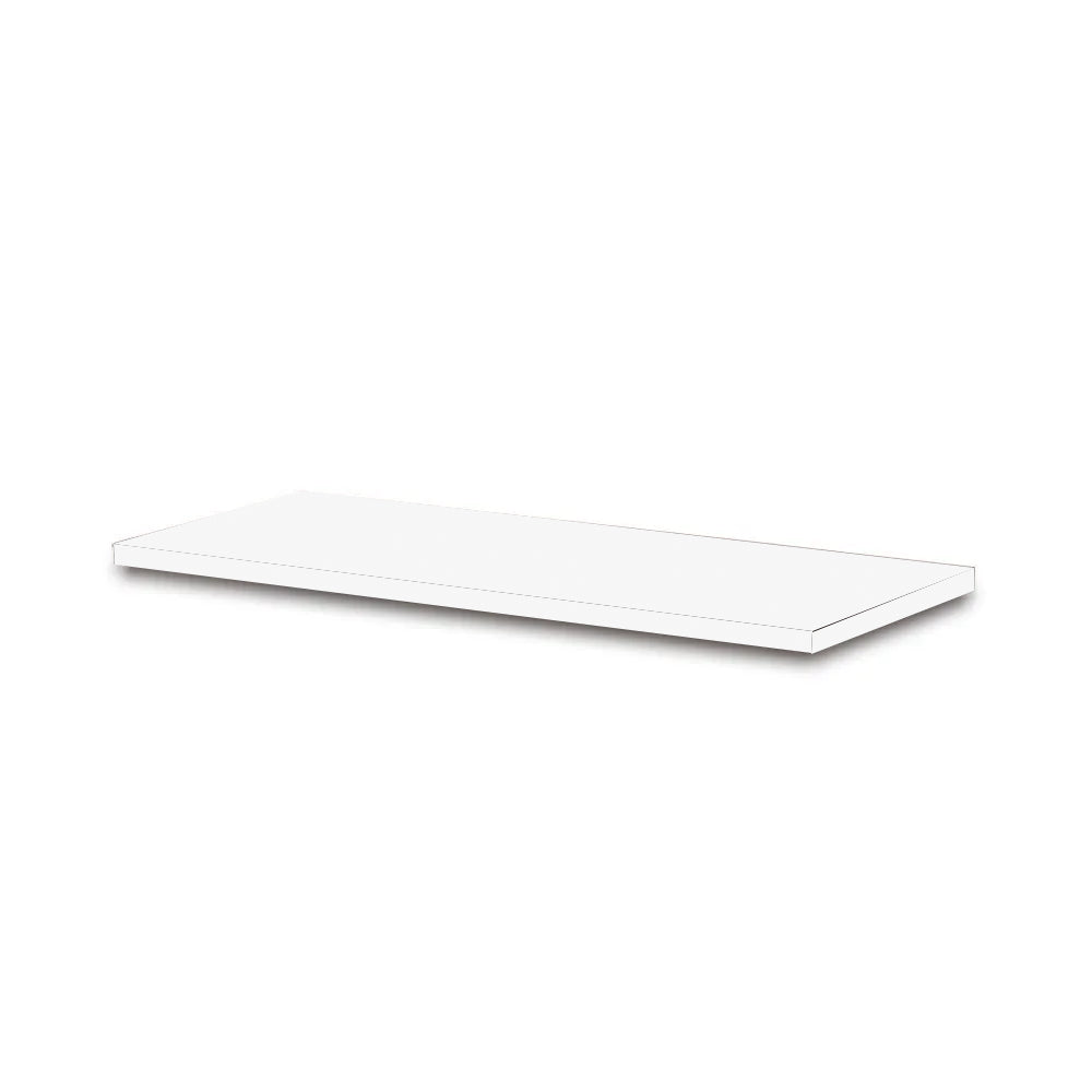 Repisa Recta Color Blanco con Soporte 1.5 x 25 cm - 100 cm