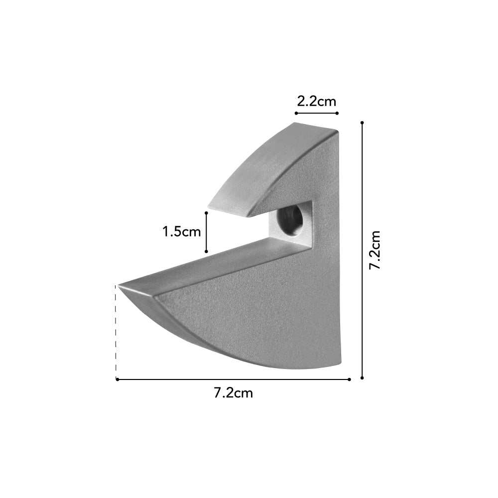Repisa  Recta Concept  Color Blanca, Prat-k - 1.5x10x60cm