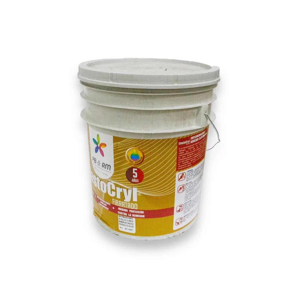 Impermeabilizante Akron 10-155 | 5 Años | Acrílico | Terracota | Fibratado | 19L