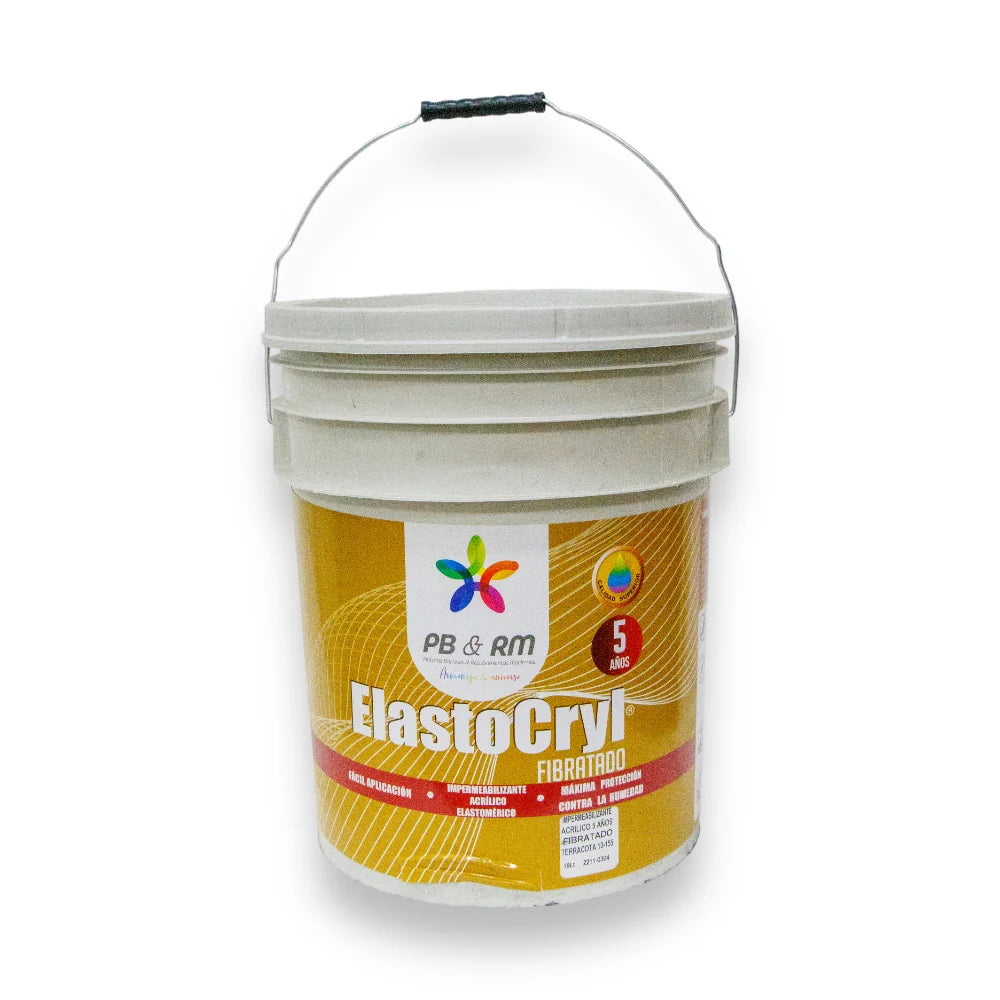 Impermeabilizante Akron 10-155 | 5 Años | Acrílico | Terracota | Fibratado | 19L