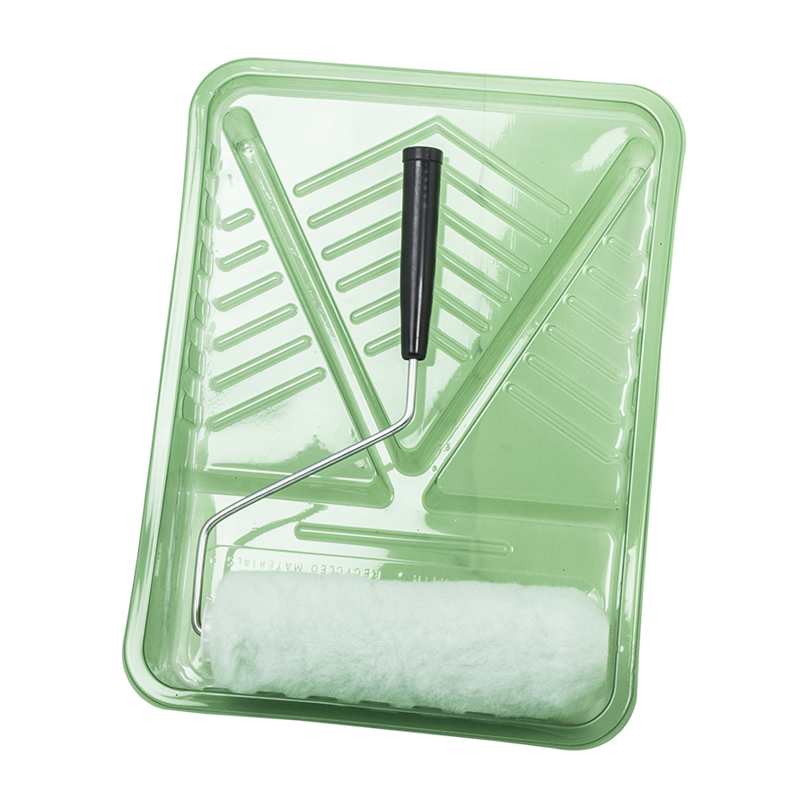 Kit de Pintura 2 pzs Charola Plástica y Rodillo