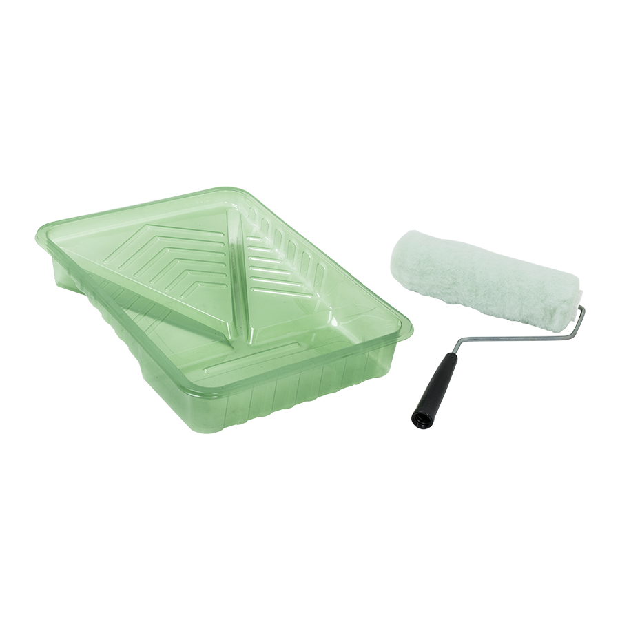 Kit de Pintura 2 pzs Charola Plástica y Rodillo