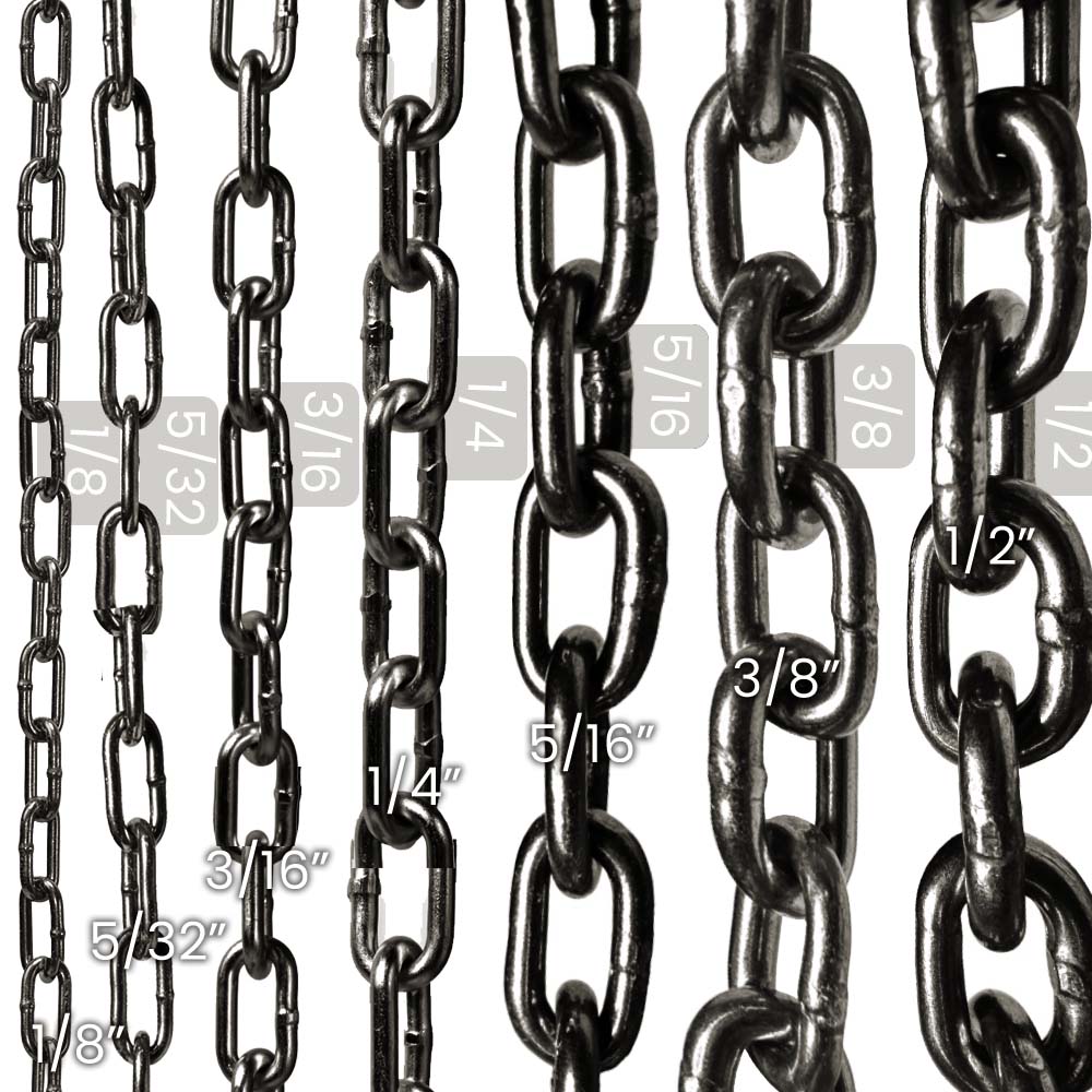 Cadena de Acero Pulida Akron 15-50 | Electrosoldada | Grado 30 | 5/32"