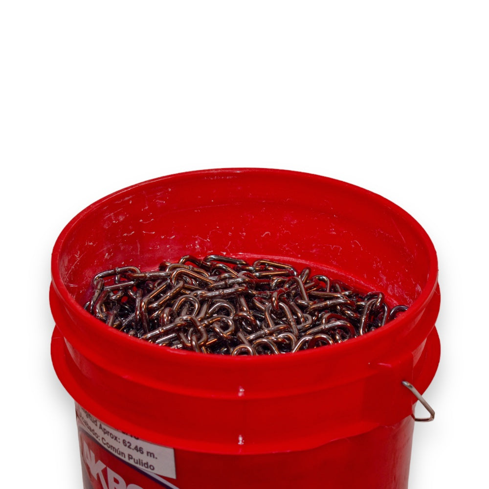 Cadena de Acero Pulida Akron 15-51 | Electrosoldada | Grado 30 | 3/16"