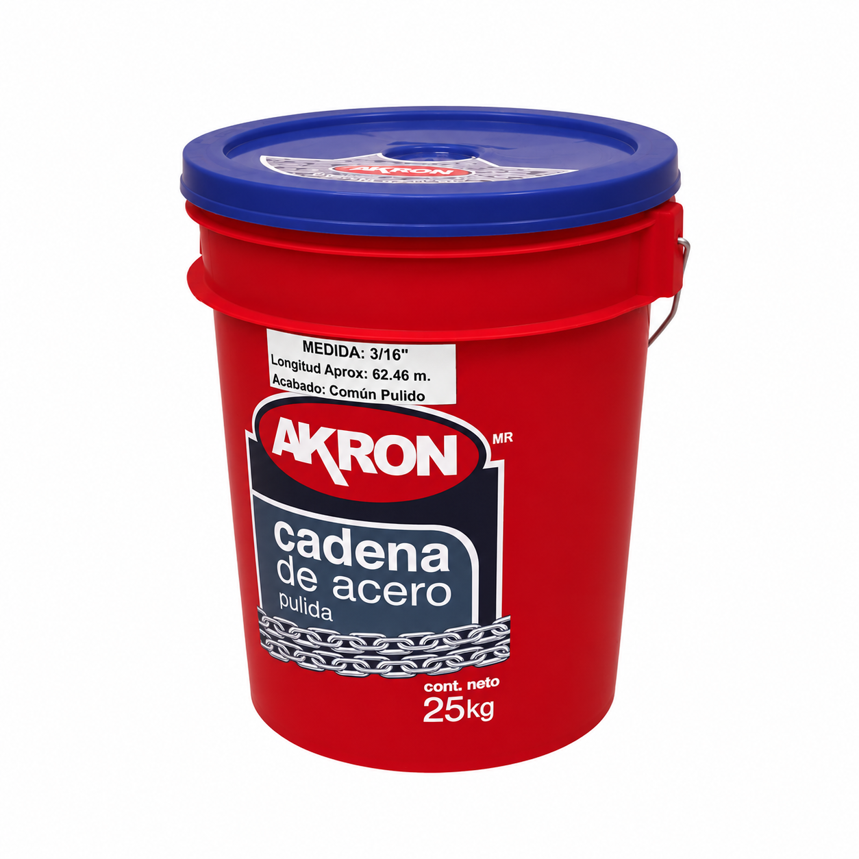 Cadena de Acero Pulida Akron 15-51 | Electrosoldada | Grado 30 | 3/16"