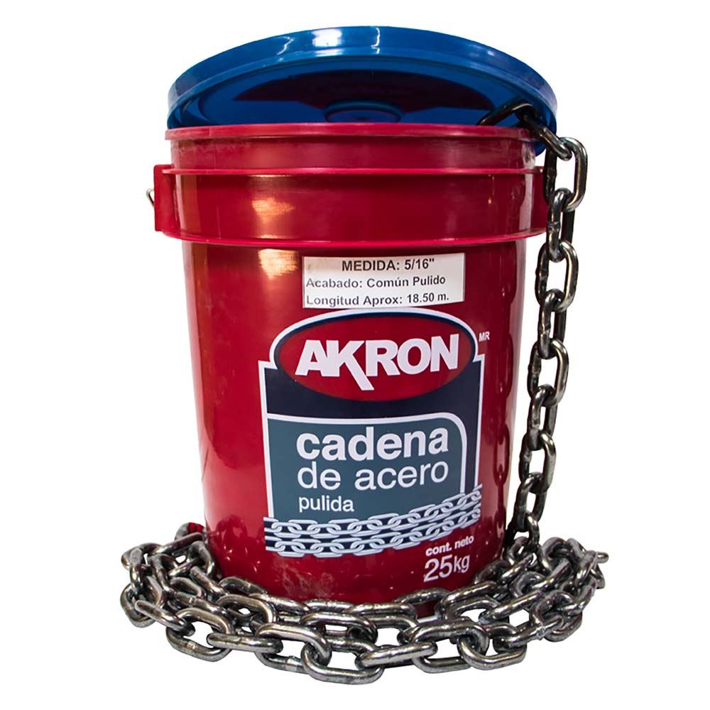 Cadena de Acero Pulida Akron 15-53 | Electrosoldada | 5/16"