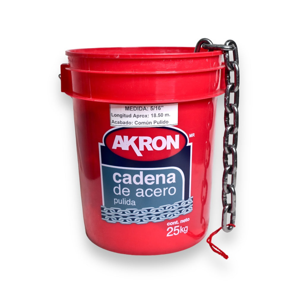 Cadena de Acero Pulida Akron 15-53 | Electrosoldada | 5/16"