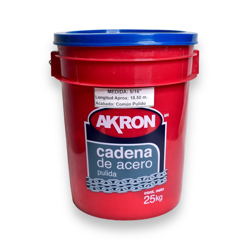 Cadena de Acero Pulida Akron 15-53 | Electrosoldada | 5/16"