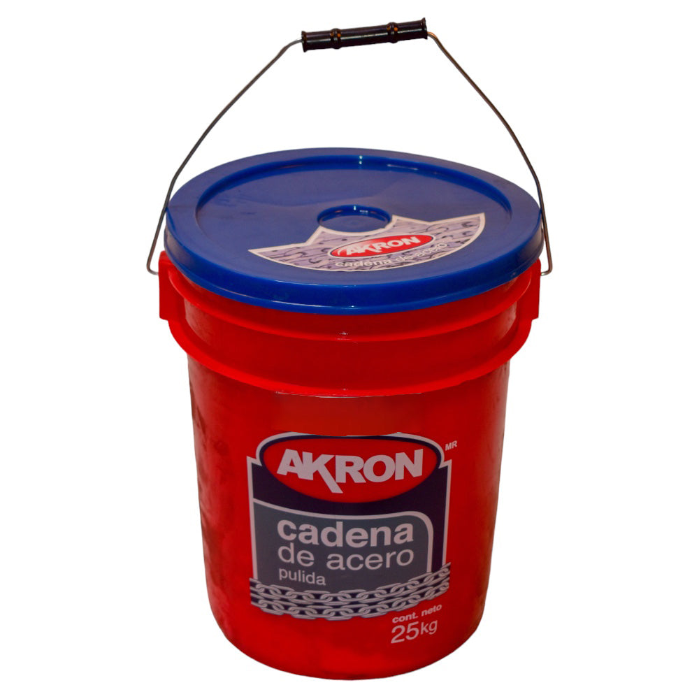 Cadena de Acero Pulida Akron 15-55 | Electrosoldada | Grado 30 | 1/2"
