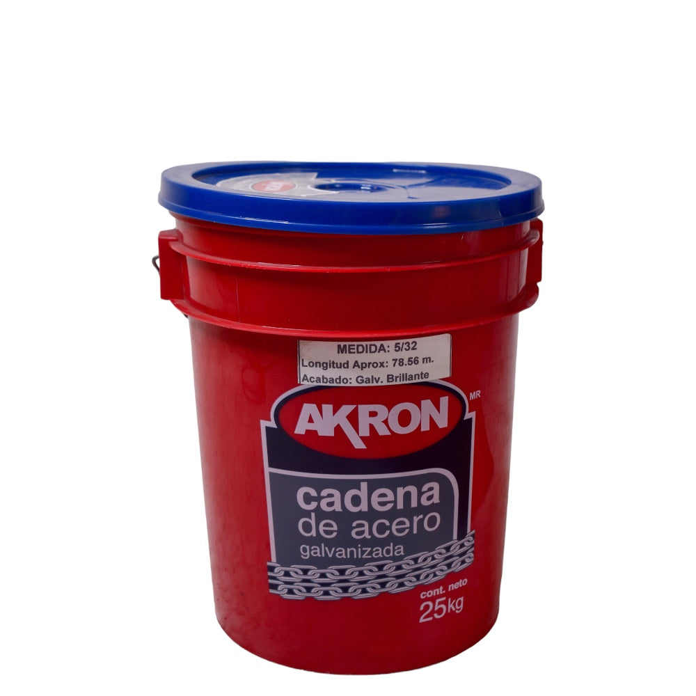 Cadena de Acero Galvanizado Akron 15-60 | Grado 30 | Electrosoldada | 5/32"