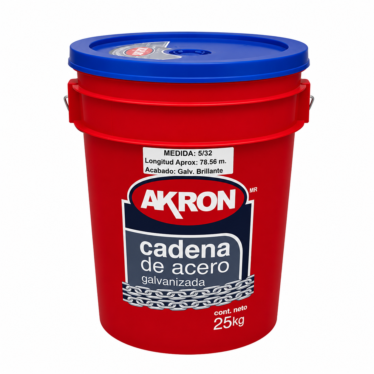 Cadena de Acero Galvanizado Akron 15-60 | Grado 30 | Electrosoldada | 5/32"