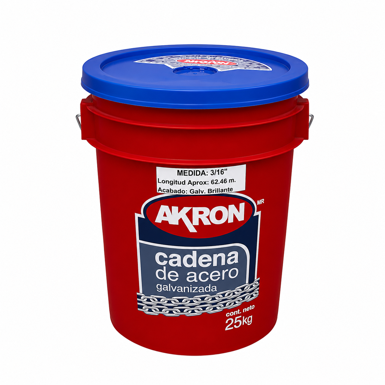 Cadena de Acero Galvanizado Akron 15-61 | Grado 30 | Electrosoldada | 3/16"