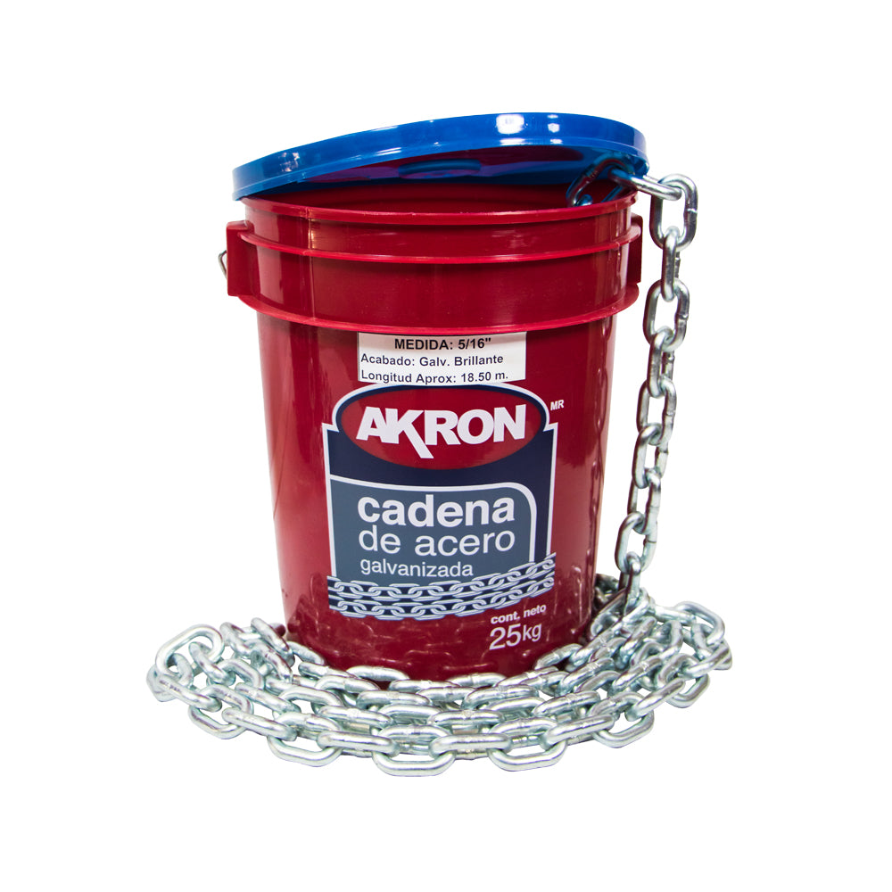 Cadena de Acero Galvanizado Akron 15-63 | Grado 30 | Electrosoldada | 5/16"
