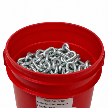 Cadena de Acero Galvanizado Akron 15-63 | Grado 30 | Electrosoldada | 5/16"
