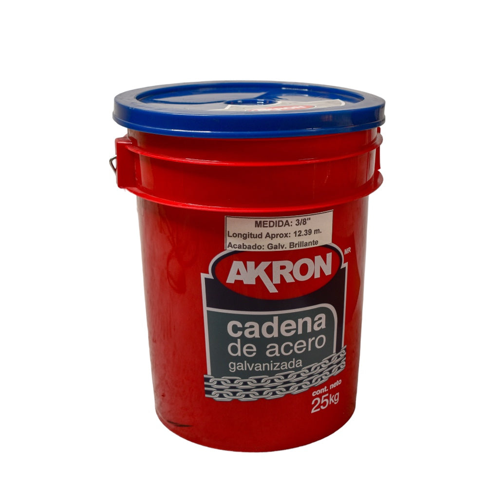 Cadena de Acero Galvanizado Akron 15-64 | Grado 30 | Electrosoldada | 3/8"