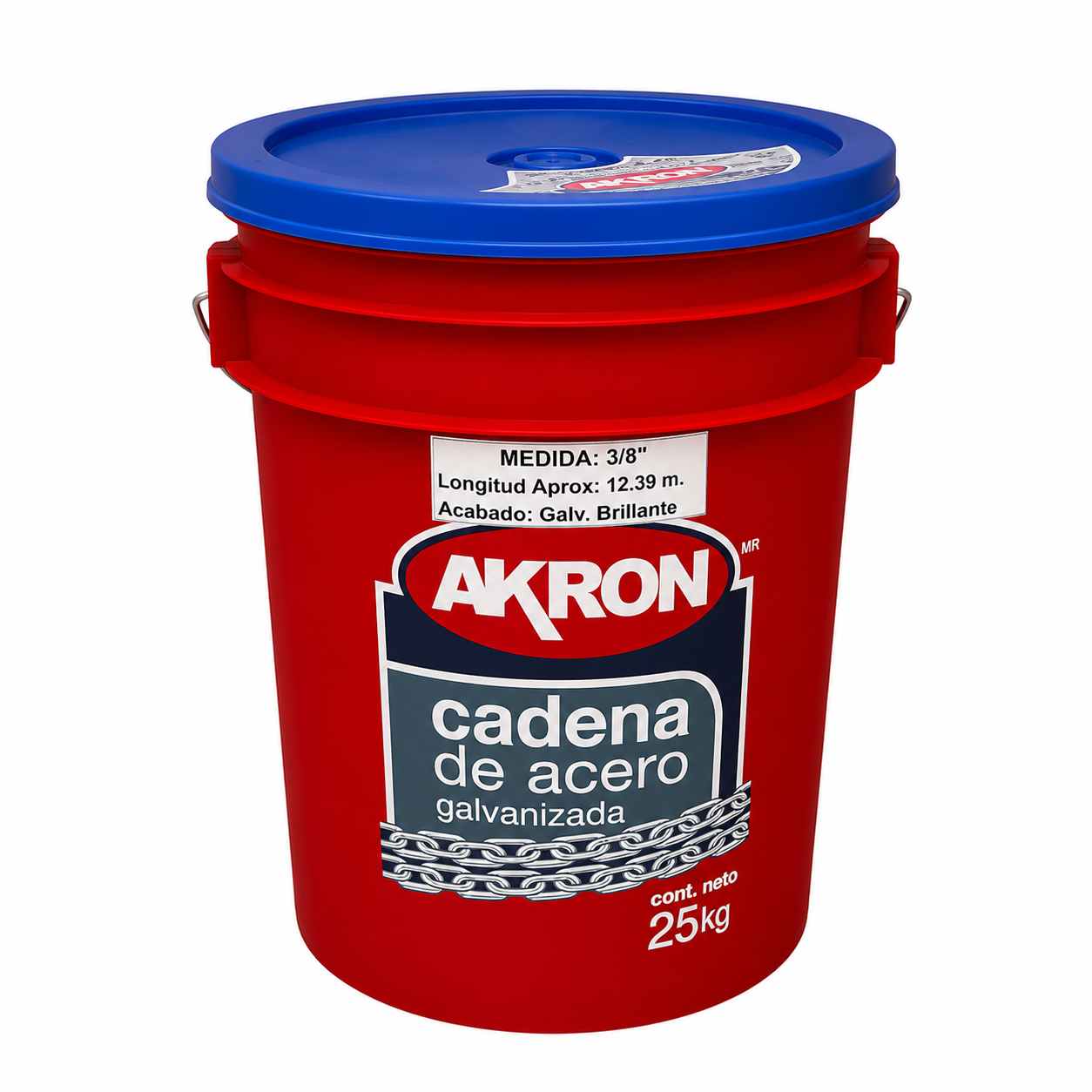 Cadena de Acero Galvanizado Akron 15-64 | Grado 30 | Electrosoldada | 3/8"