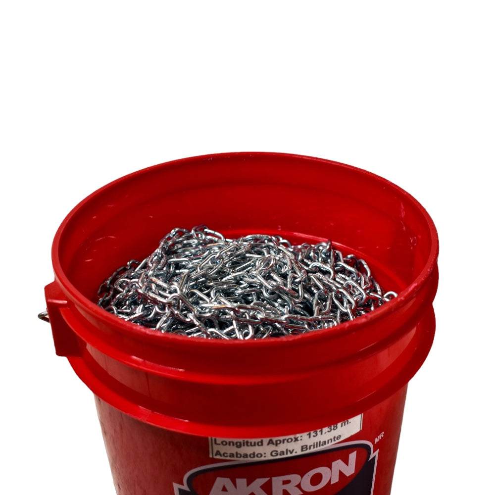 Cadena de Acero Galvanizado Akron 15-71 | Grado 30 | Electrosoldada | 1/8"