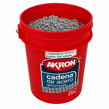 Cadena de Acero Galvanizado Akron 15-71 | Grado 30 | Electrosoldada | 1/8"