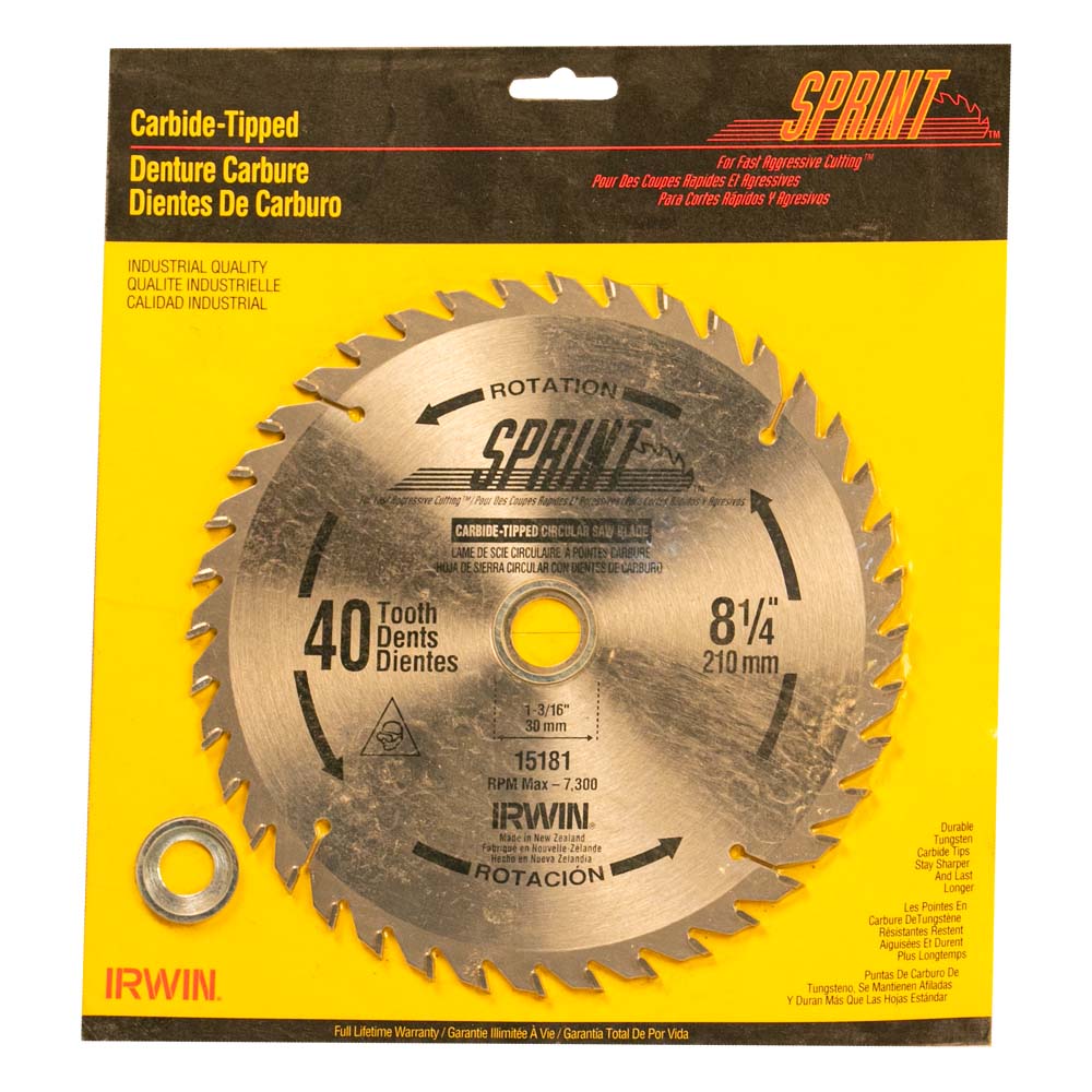 Sierra Circular 8-1/4" 40 dientes