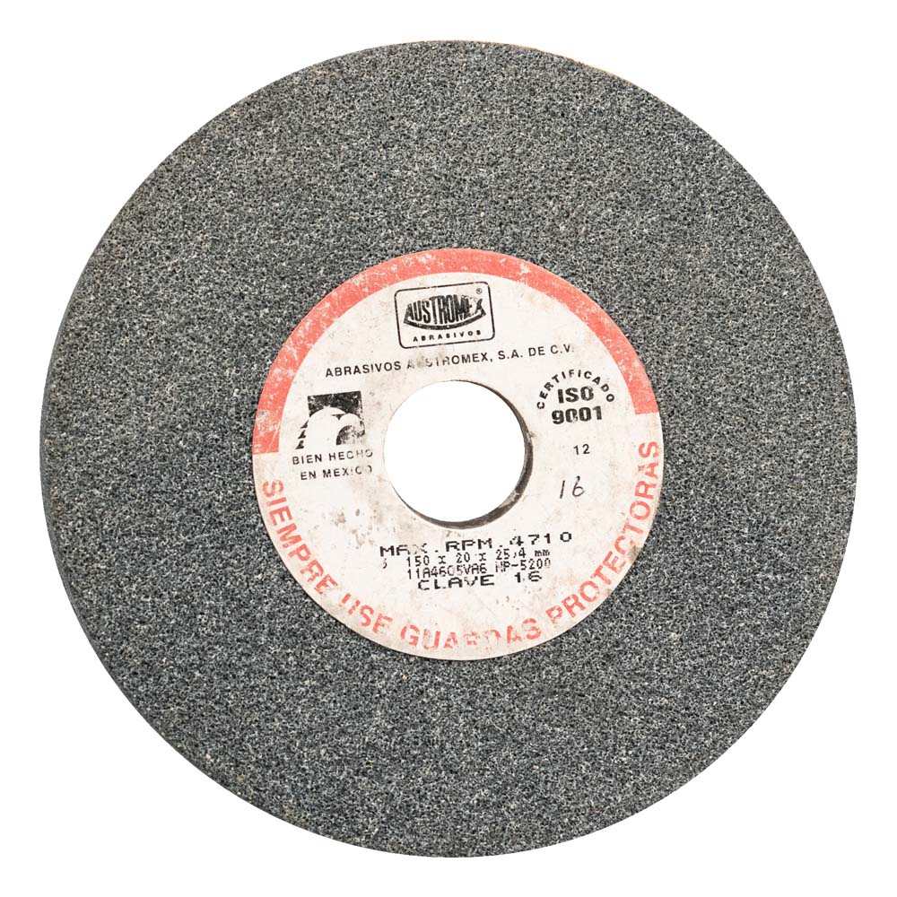 Rueda Abrasiva Austromex - T/1 Gris U.Gral. 6x3/4"Aust.46