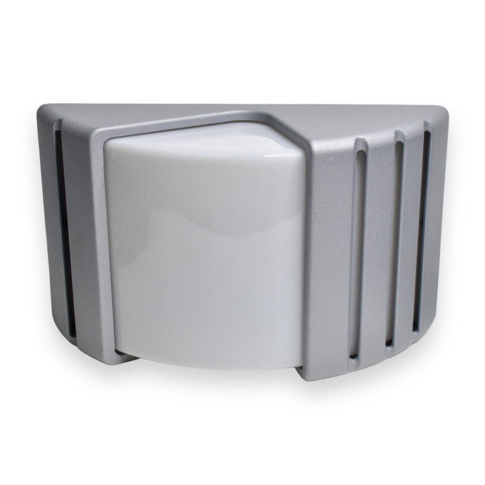 Aplique 1834-G|  Pared Exterior | Corta E-27 | Gris Plata