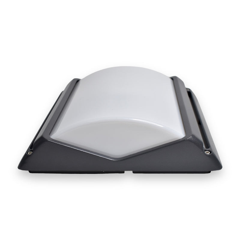 Plafón de Luz Exterior - Gris Plata