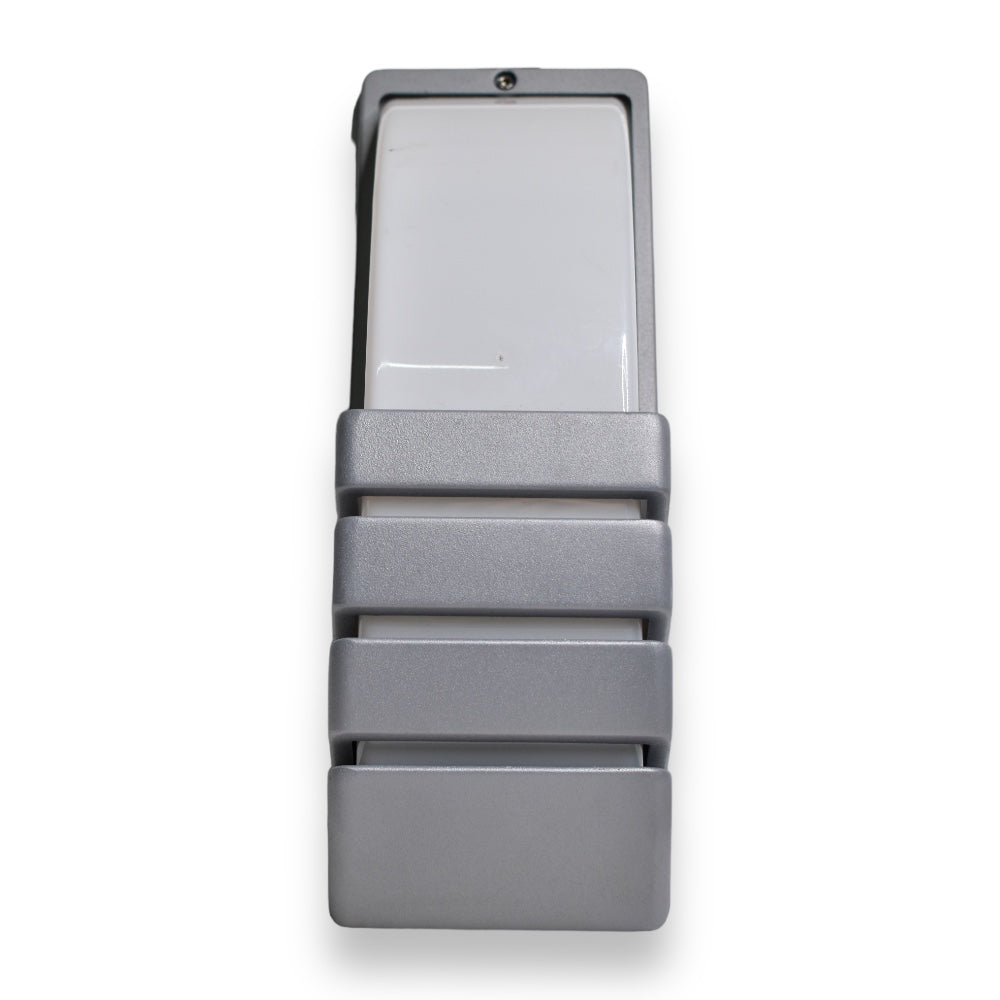 Aplique de Pared Exterior Larga E-27 - Gris silver