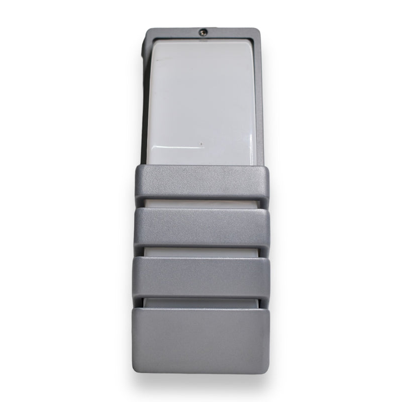 Aplique de Pared Exterior Larga E-27 - Gris silver