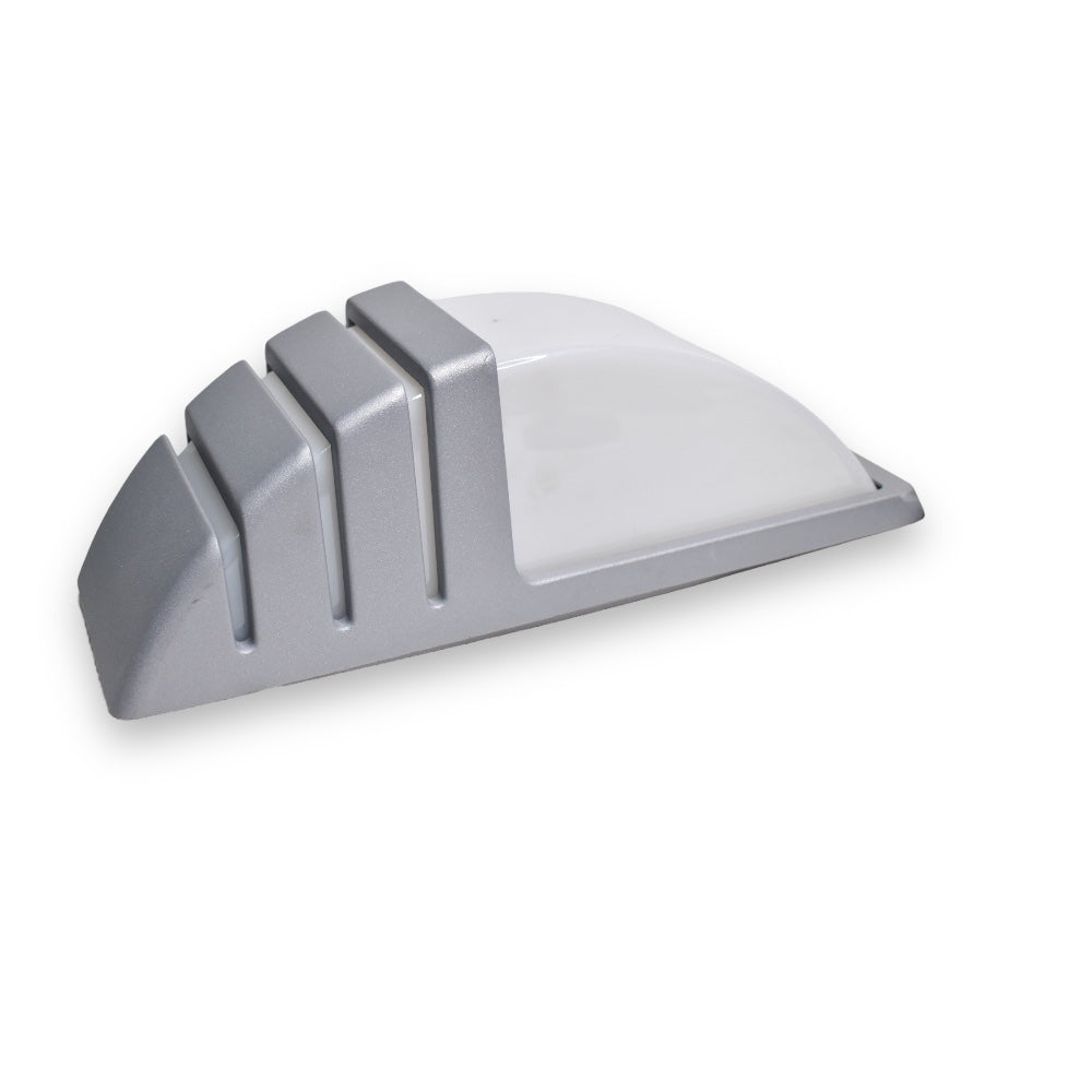 Aplique de Pared Exterior Larga E-27 - Gris silver