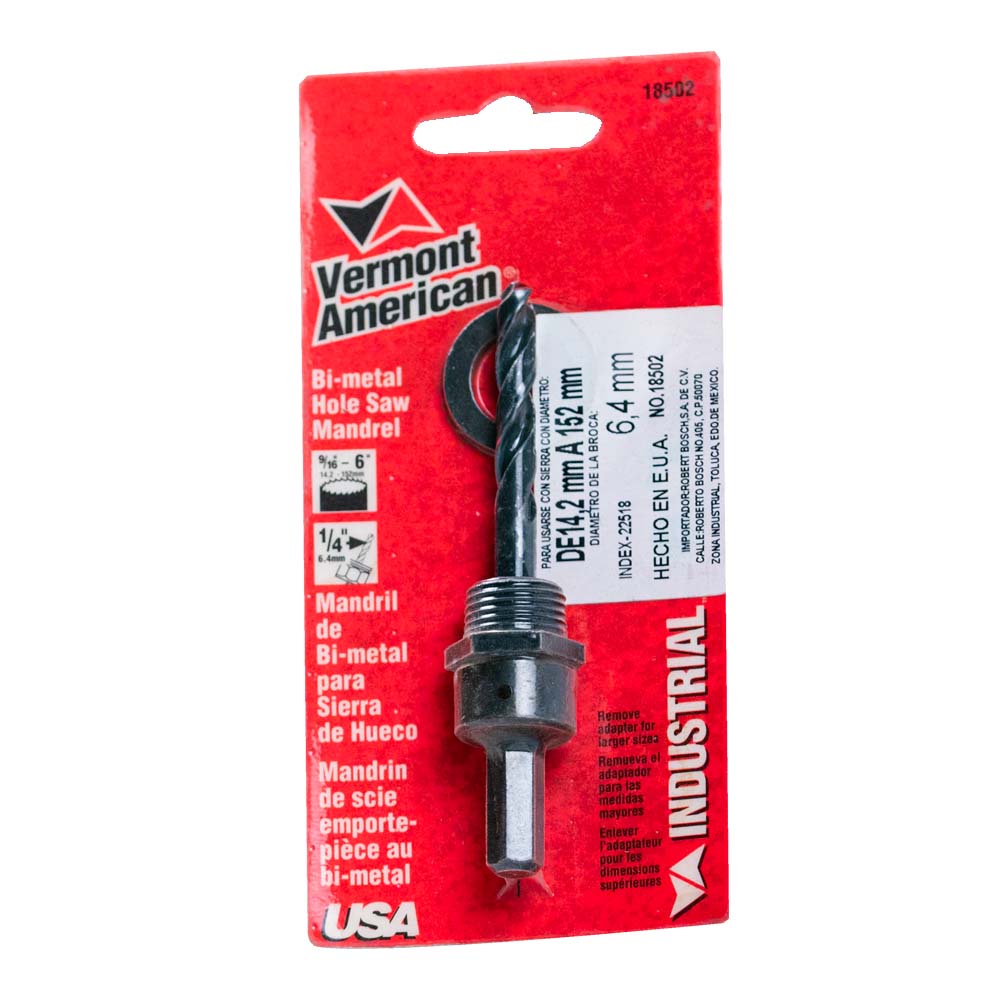 Mandril para Bocasierra Bimetal - 9/16-6