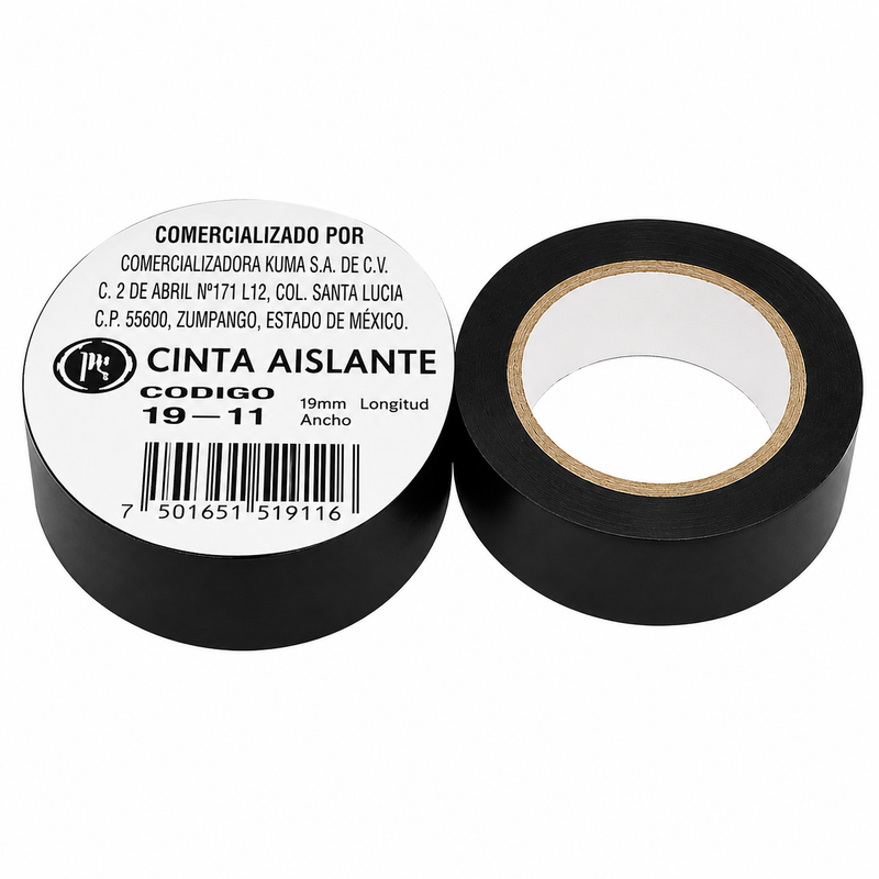 Cinta Aislante Eléctrica de 18x20, 18x6, 19x9 - 19X9