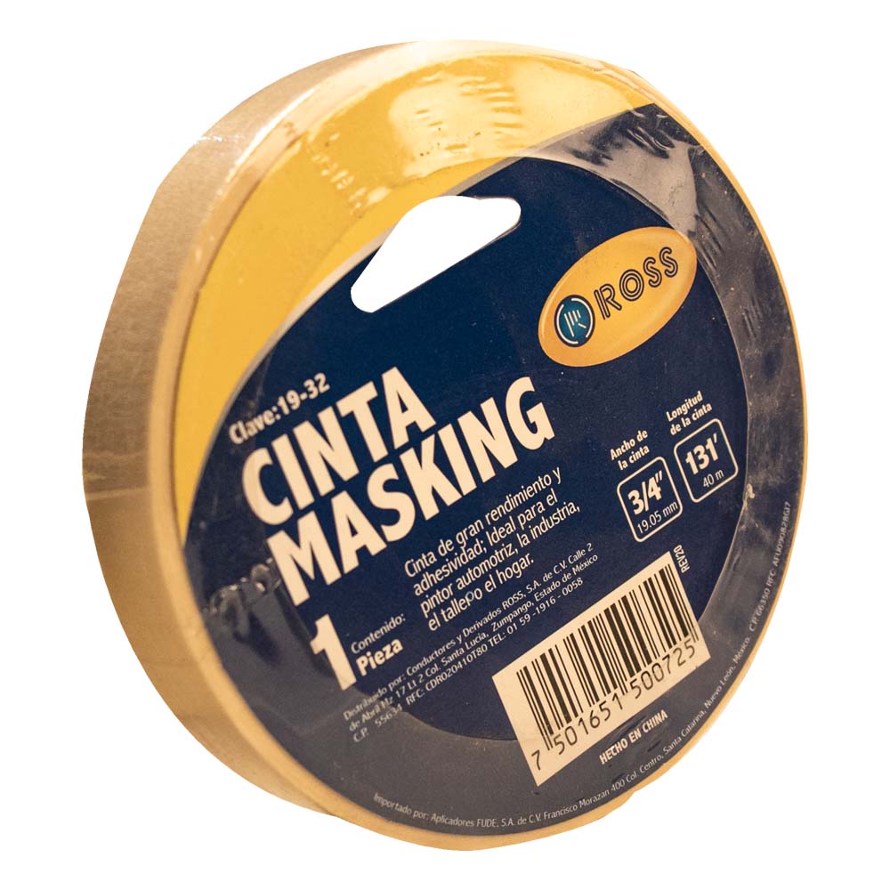 Cinta Masking - 18’ x 40 (3/4”)