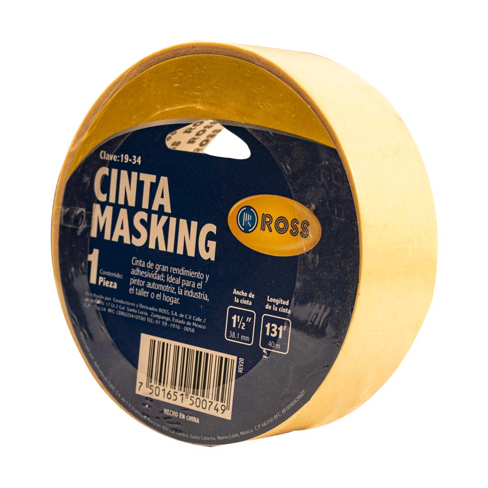 Cinta Masking - 36’ x 40 (11/2”)
