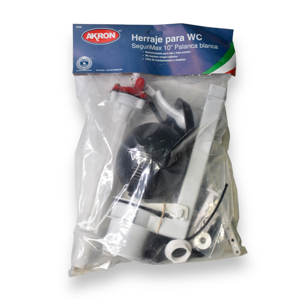 Herraje para Sanitario (WC) Altura 10" Salida 2" Roasmaster