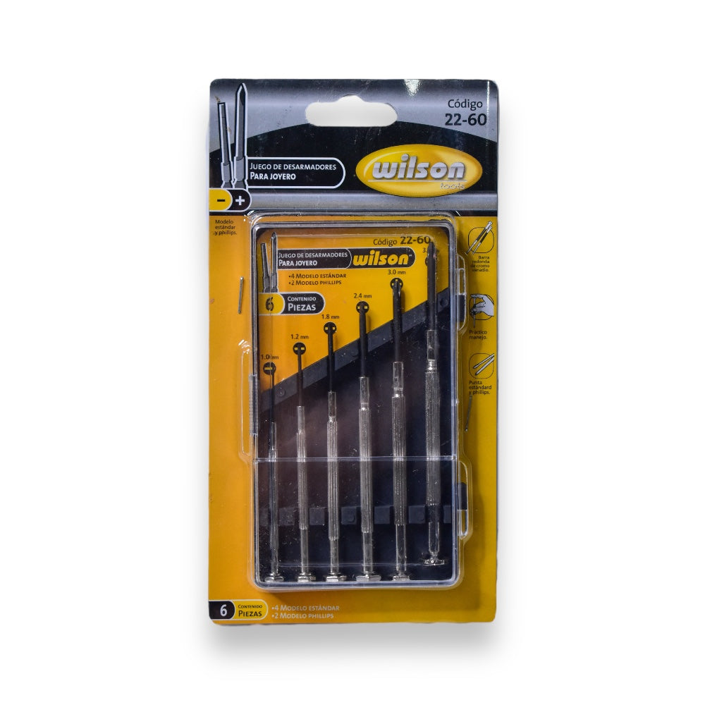 Kit de Desarmadores Tipo Joyero Mixto, 6 pzs
