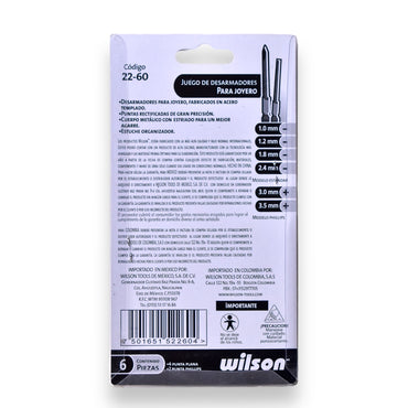 Kit de Desarmadores Tipo Joyero Mixto, 6 pzs