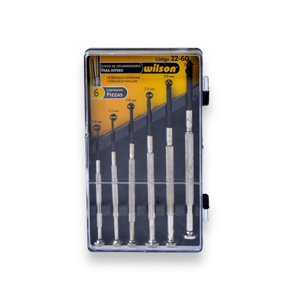 Kit de Desarmadores Tipo Joyero Mixto, 6 pzs